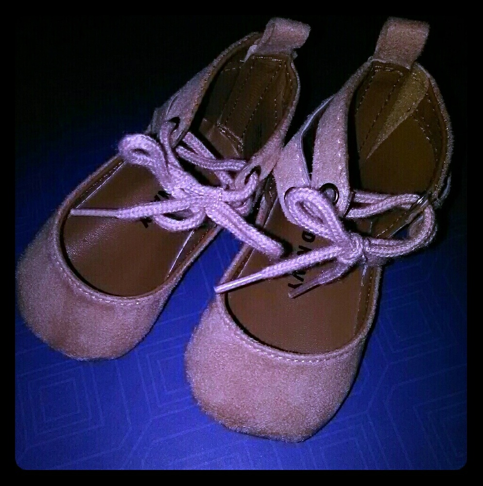 Baby ballerina slip ons size 0-3 months